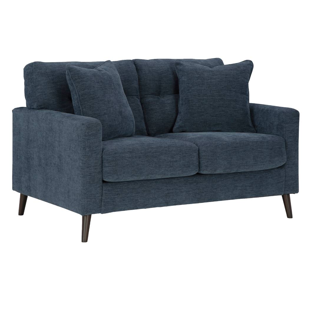 Causeuse bleu marine en tissu - Bixler