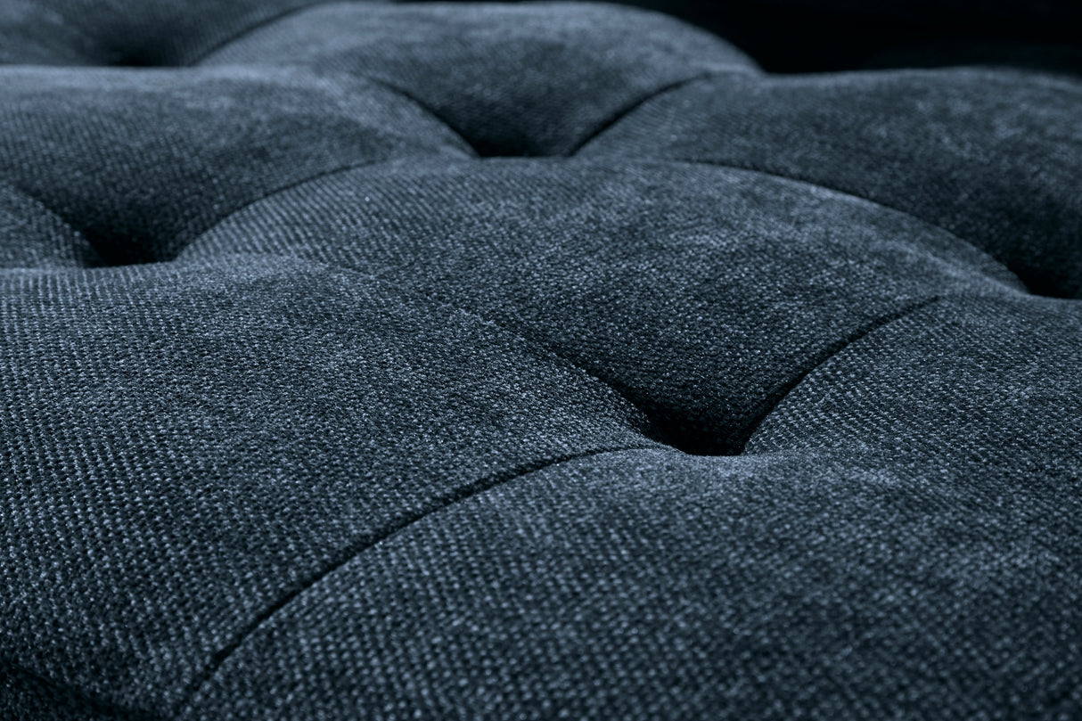 Causeuse bleu marine en tissu - Bixler