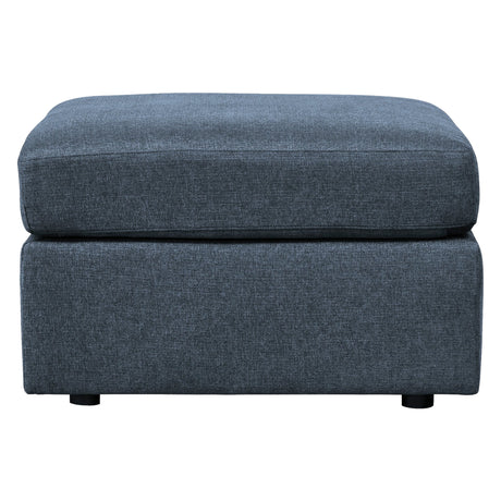 Ottoman surdimensionné Modmax en tissu bleu