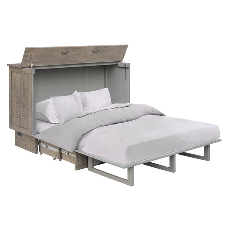 Cabinet lit avec matelas Medison - Grand