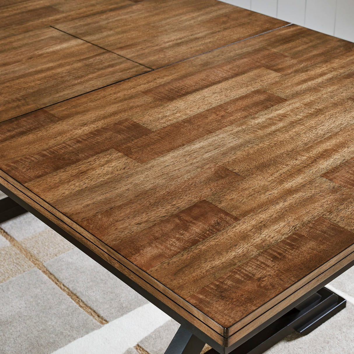 Table de salle à manger bois brune extensible - Wildernauer