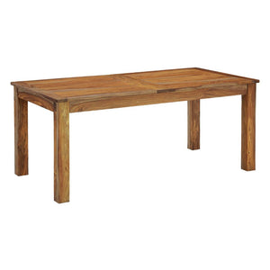 Table de salle à manger bois brune claire extensible - Dressonni