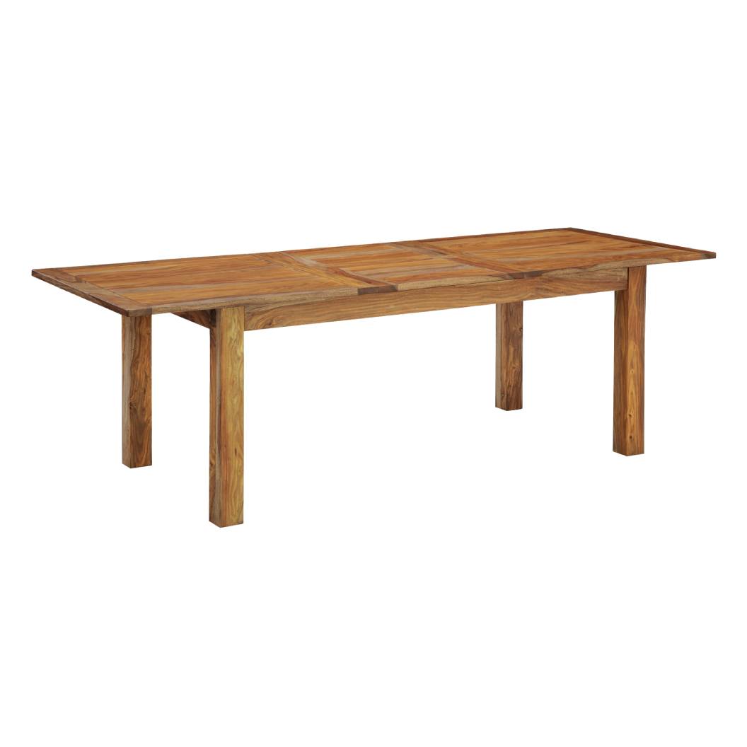 Table de salle à manger bois brune claire extensible - Dressonni
