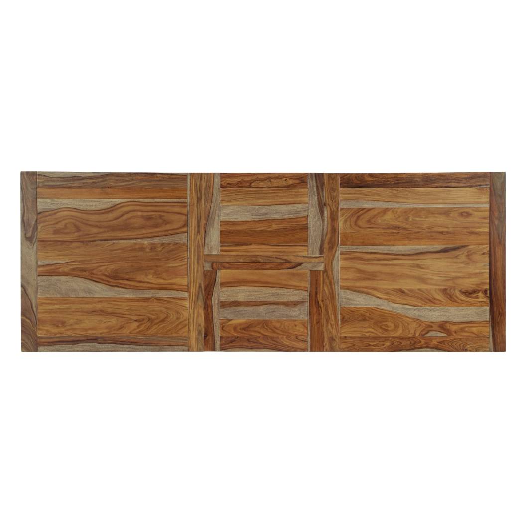 Table de salle à manger bois brune claire extensible - Dressonni