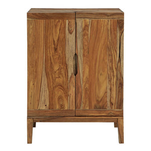 Buffet en bois brun sheesham avec 2 portes - Dressonni