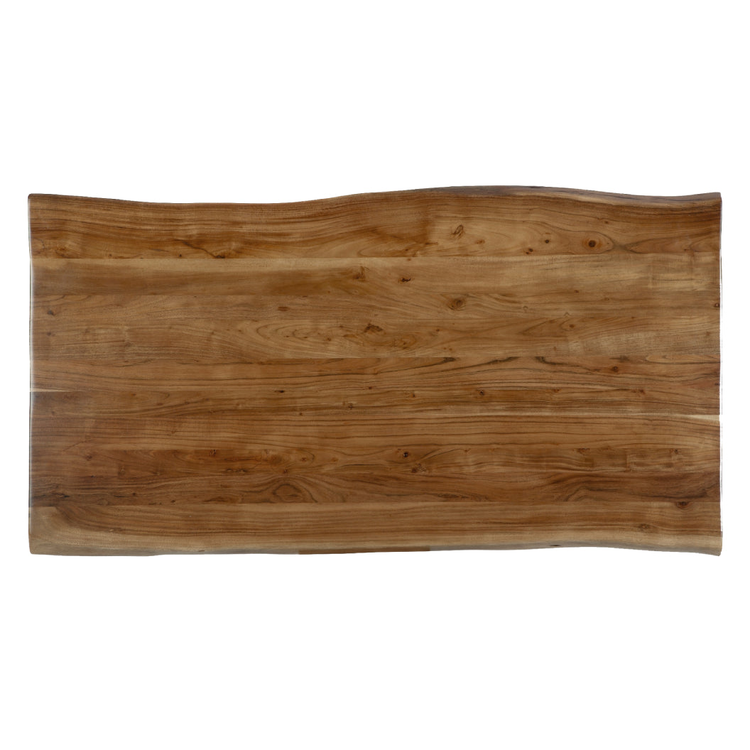 Table de salle à manger bois d'acacia brune - Fortmaine