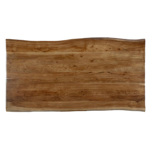 Table de salle à manger bois d'acacia brune - Fortmaine