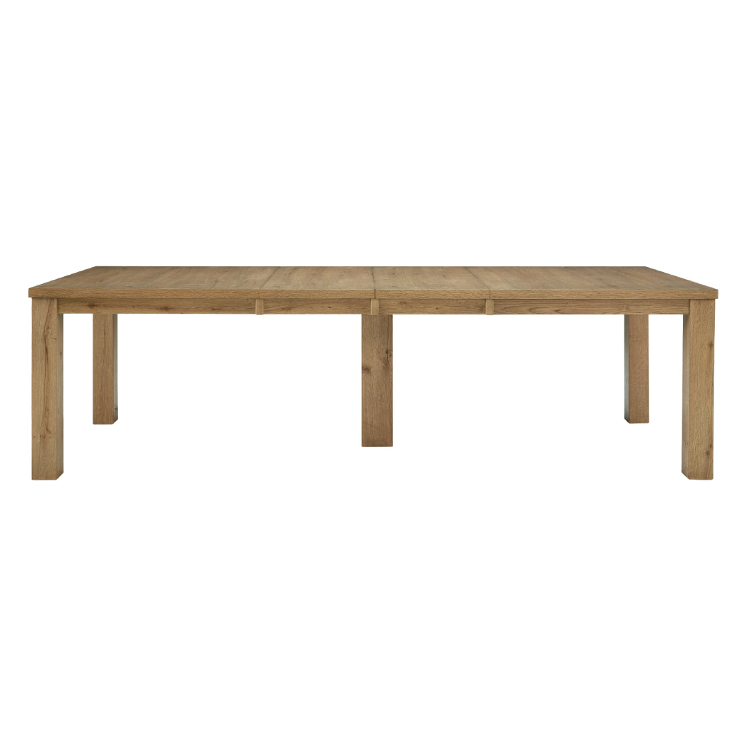 Table de salle à manger bois brune claire extensible - Galliden
