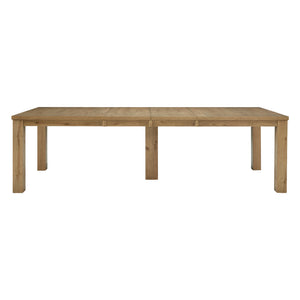 Table de salle à manger bois brune claire extensible - Galliden
