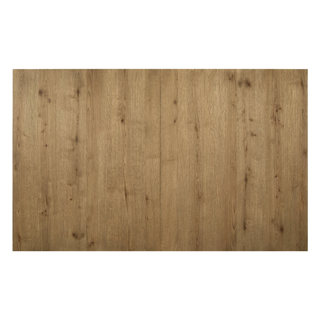 Table de salle à manger bois brune claire extensible - Galliden