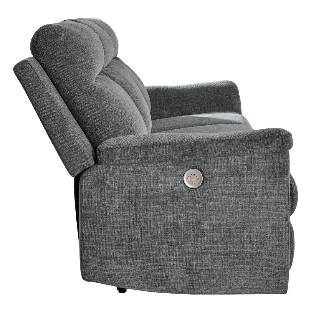 Sofa inclinable motorisé tissu gravier - Barnsana
