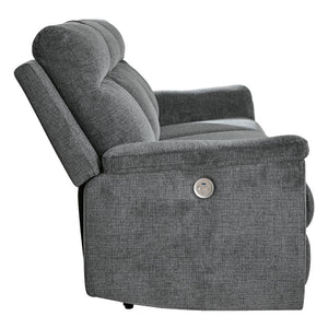 Sofa inclinable motorisé tissu gravier - Barnsana