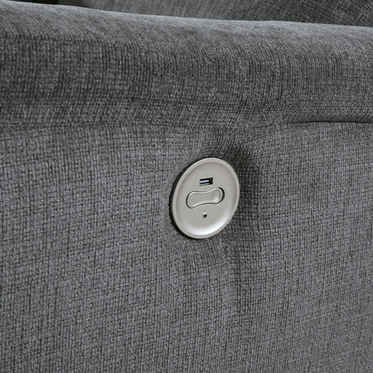 Sofa inclinable motorisé tissu gravier - Barnsana