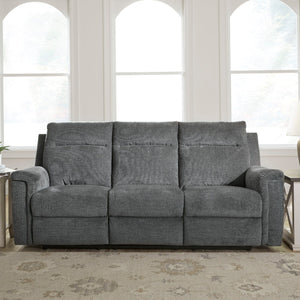 Sofa inclinable motorisé tissu gravier - Barnsana