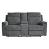 Causeuse inclinable motorisée en tissu avec console - Barnsana