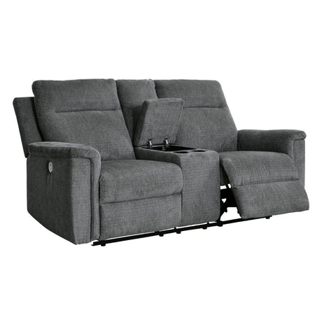 Causeuse grise foncée tissu motorisé - Barnsana