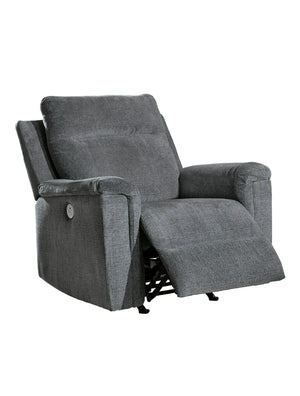 Fauteuil motorisé tissu gris Barnsana