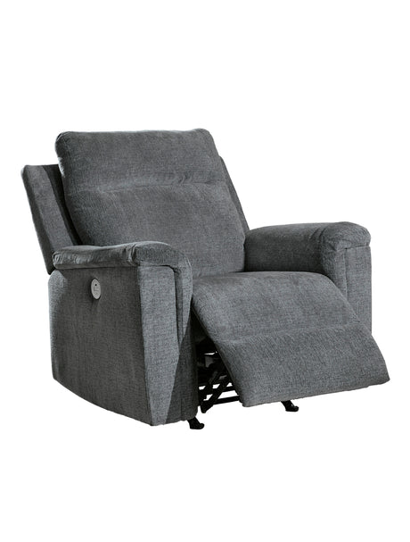 Fauteuil motorisé tissu gris Barnsana