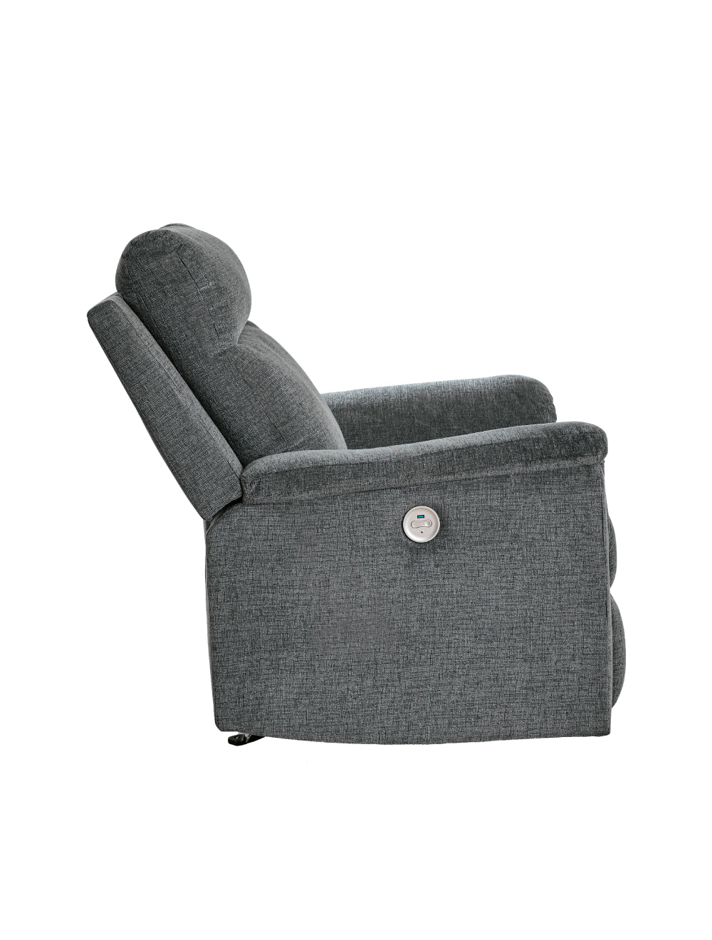 Fauteuil motorisé tissu gris Barnsana