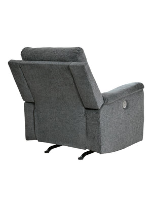 Fauteuil motorisé tissu gris Barnsana