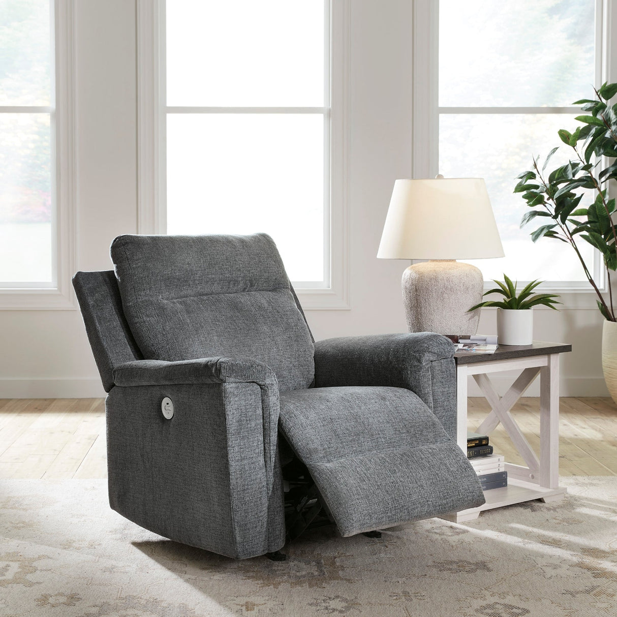 Fauteuil en tissu berçant et motorisé - Barnsana