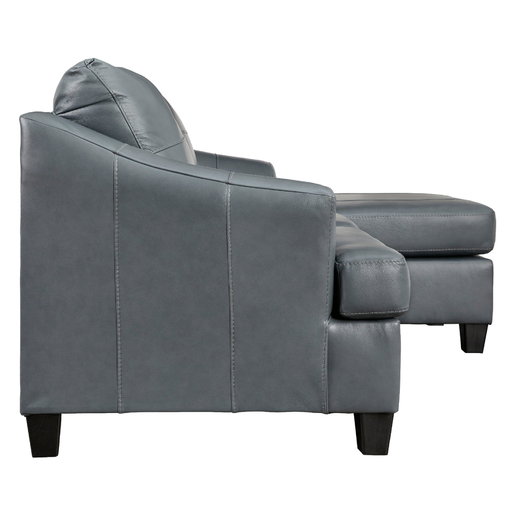 Sofa en cuir avec chaise longue - Genoa
