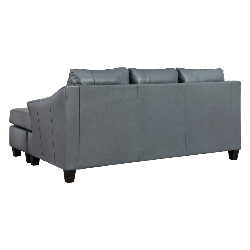 Sofa en cuir avec chaise longue - Genoa