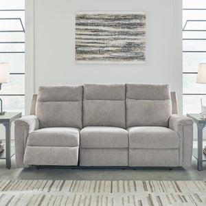 Sofa en tissu gris motorisé - Barnsana