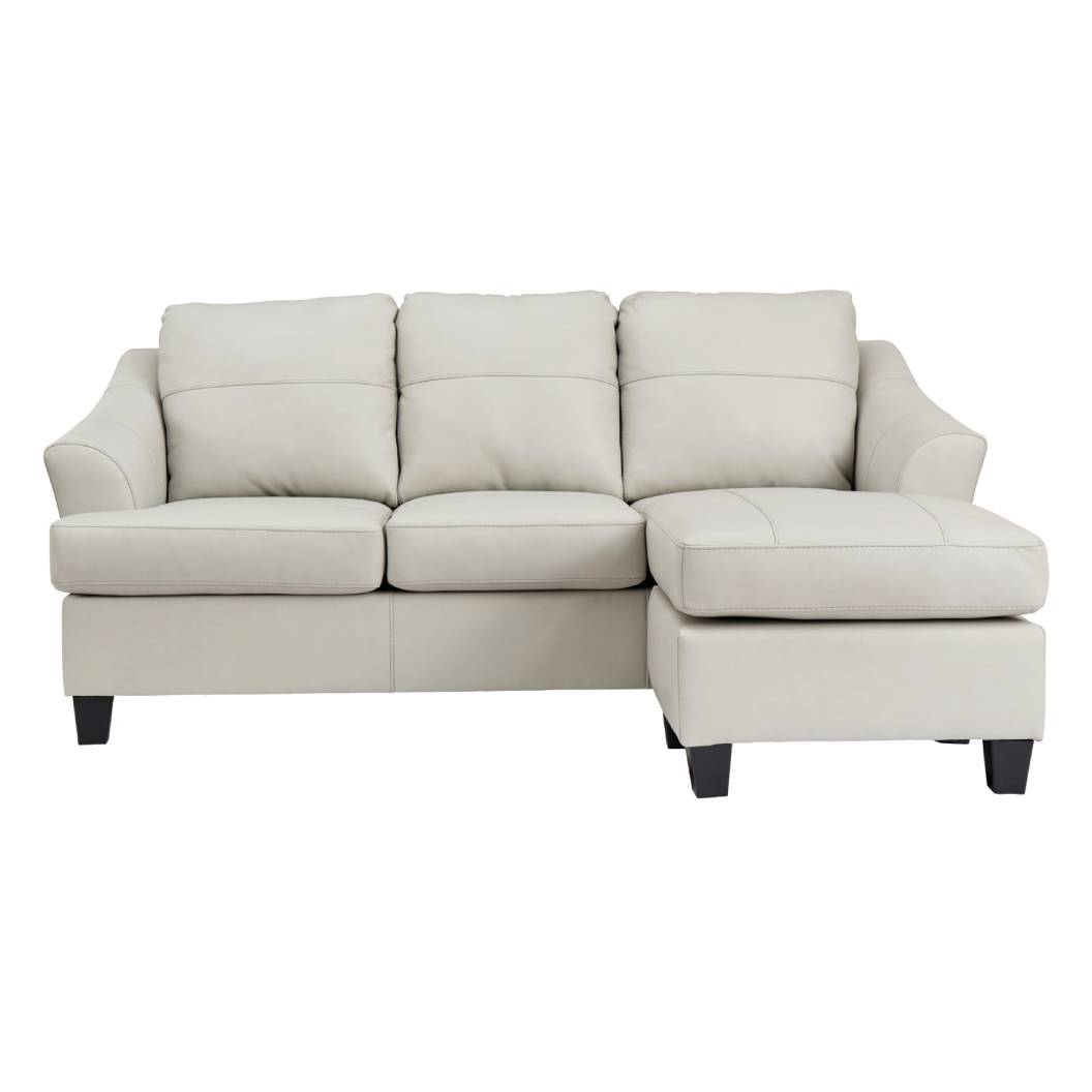 Sofa en cuir avec chaise longue - Genoa