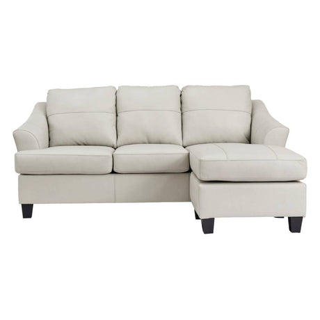 Sofa en cuir avec chaise longue - Genoa