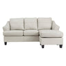 Sofa en cuir avec chaise longue - Genoa