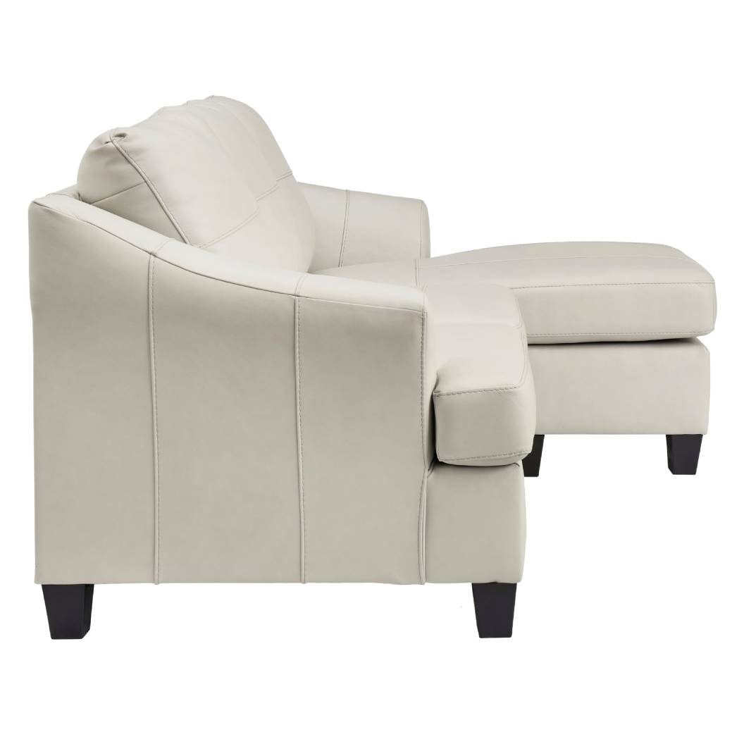 Sofa en cuir avec chaise longue - Genoa
