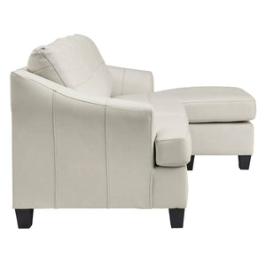 Sofa en cuir avec chaise longue - Genoa