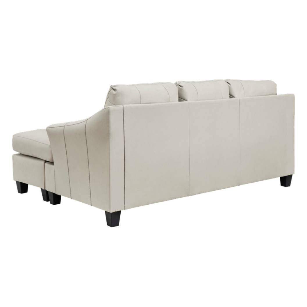 Sofa en cuir avec chaise longue - Genoa