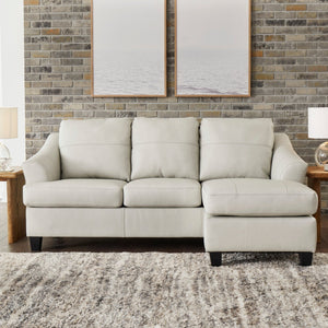 Sofa en cuir avec chaise longue - Genoa