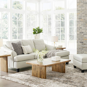 Sofa en cuir avec chaise longue - Genoa