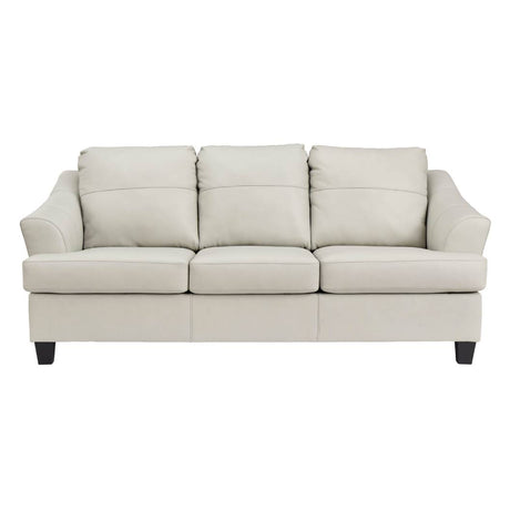 Sofa-lit Queen en cuir et similicuir noix de coco - Genoa