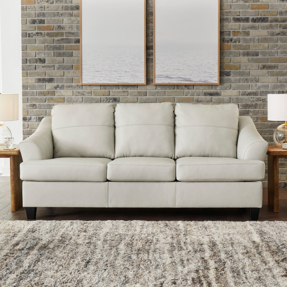 Sofa similicuir noix de coco - Genoa