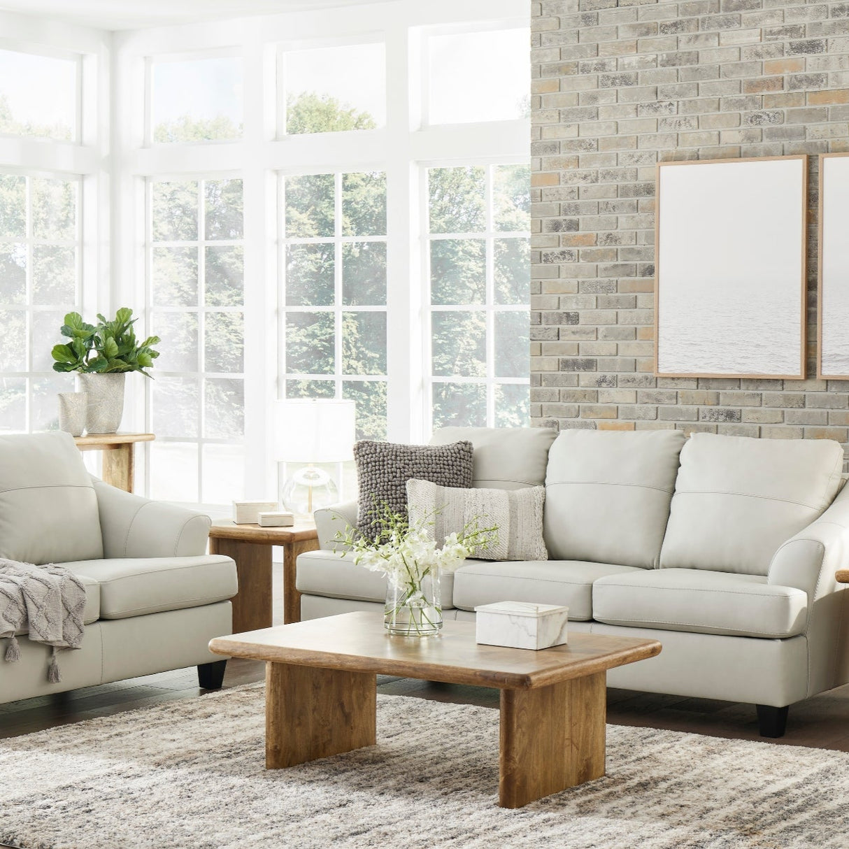 Sofa similicuir noix de coco - Genoa