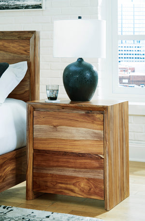 Table de chevet Brun en bois - Dressonni