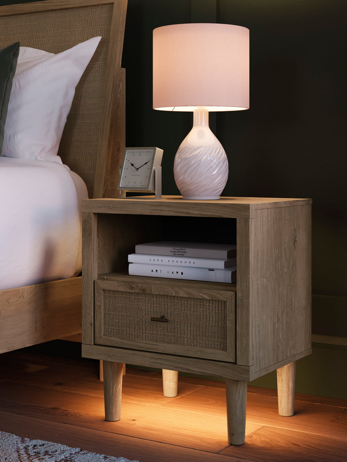 Table de chevet Beige en bois - Ceilden