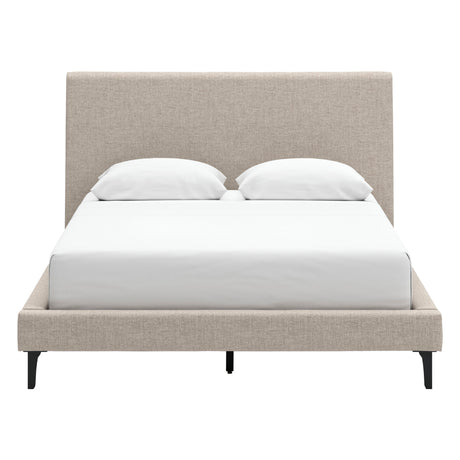 Lit complet rembourré en tissu beige Grand - Cielden