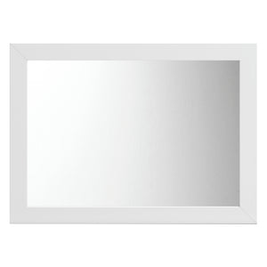 Miroir de bureau en bois et placage blanc - Charbitt