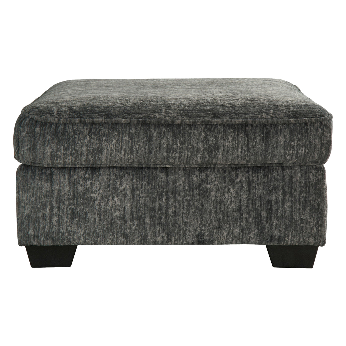 Ottoman surdimensionné Lonoke en tissu gris métal