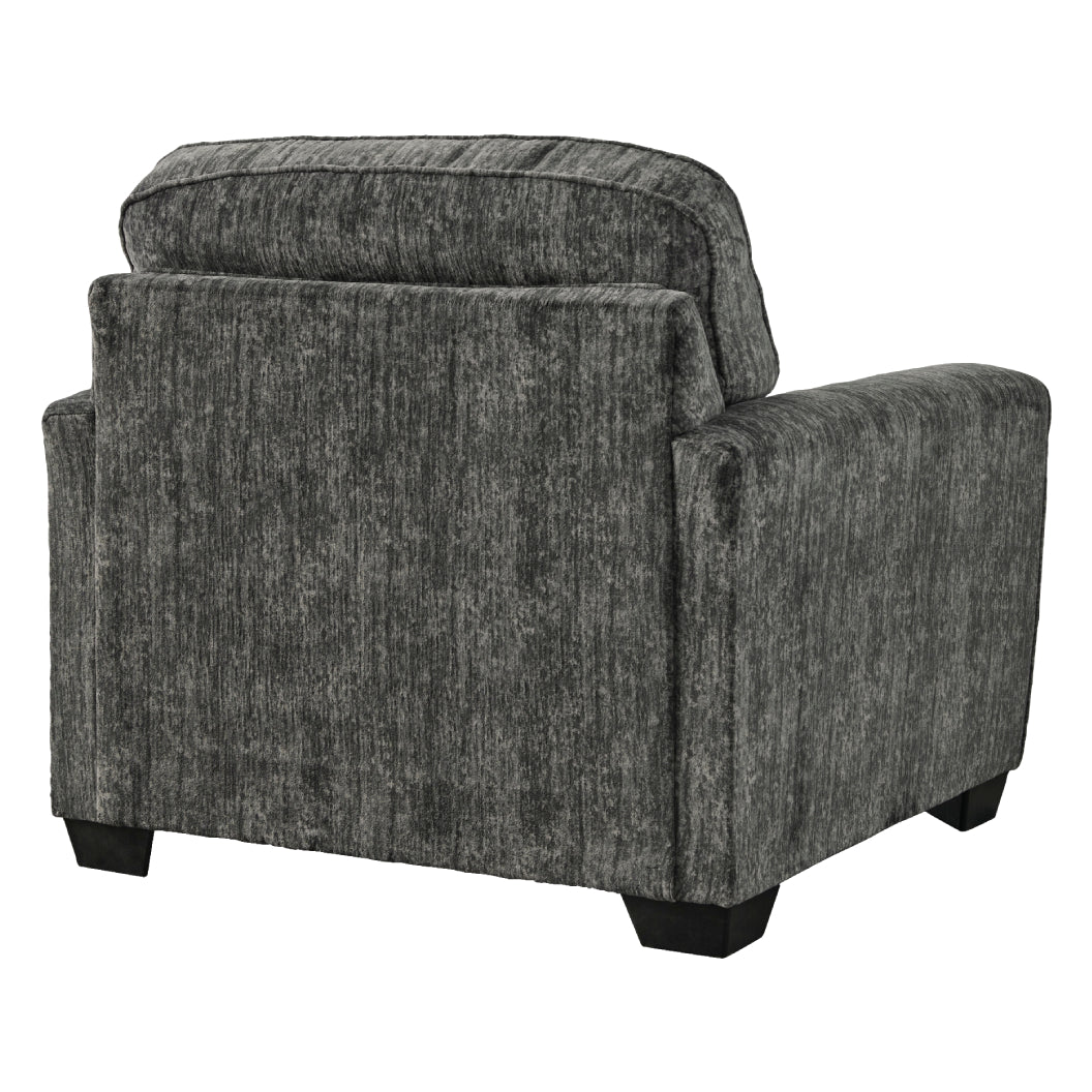 Fauteuil en tissu gris foncé surdimensionné - Lonoke
