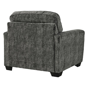 Fauteuil en tissu gris foncé surdimensionné - Lonoke