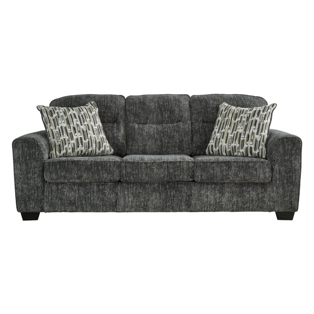 Sofa en tissu avec coussins - Lonoke