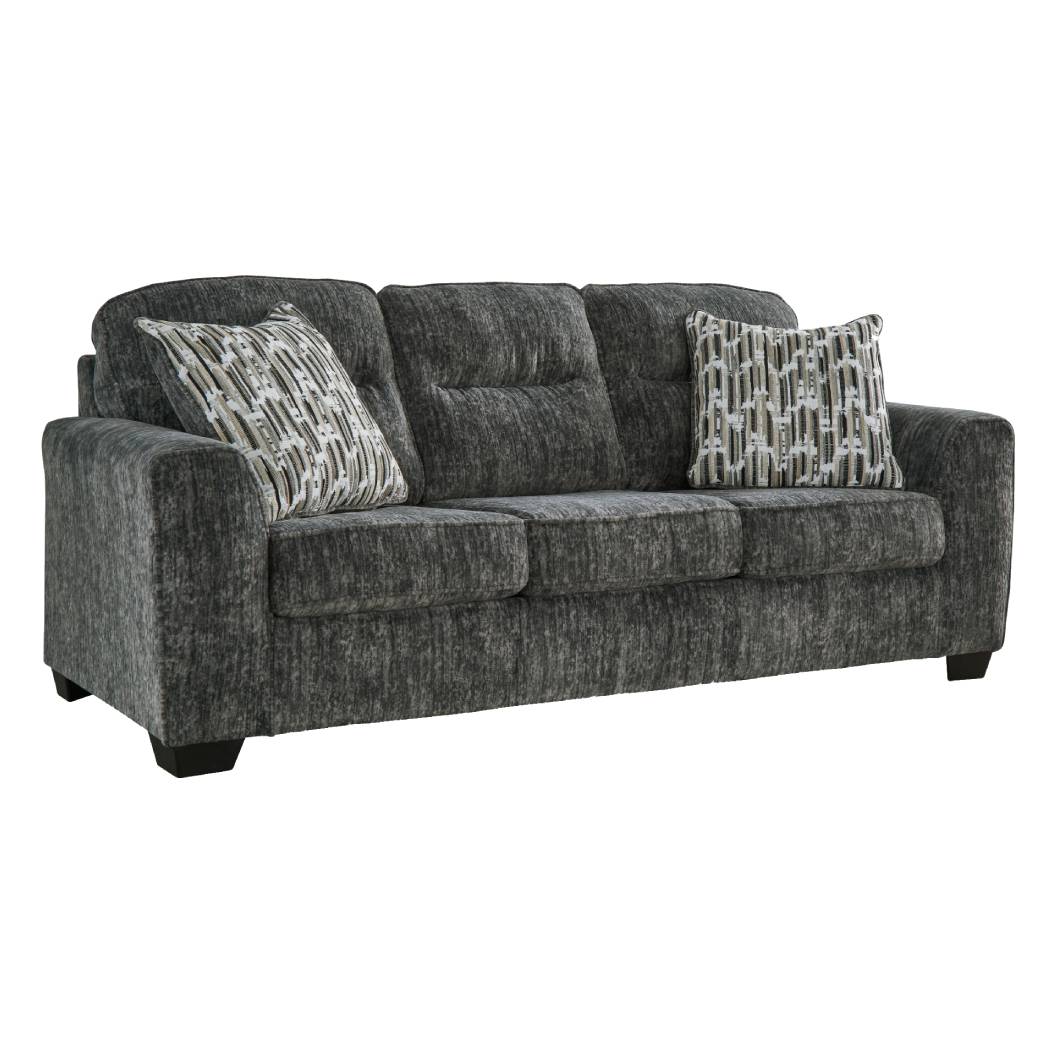 Sofa en tissu avec coussins - Lonoke