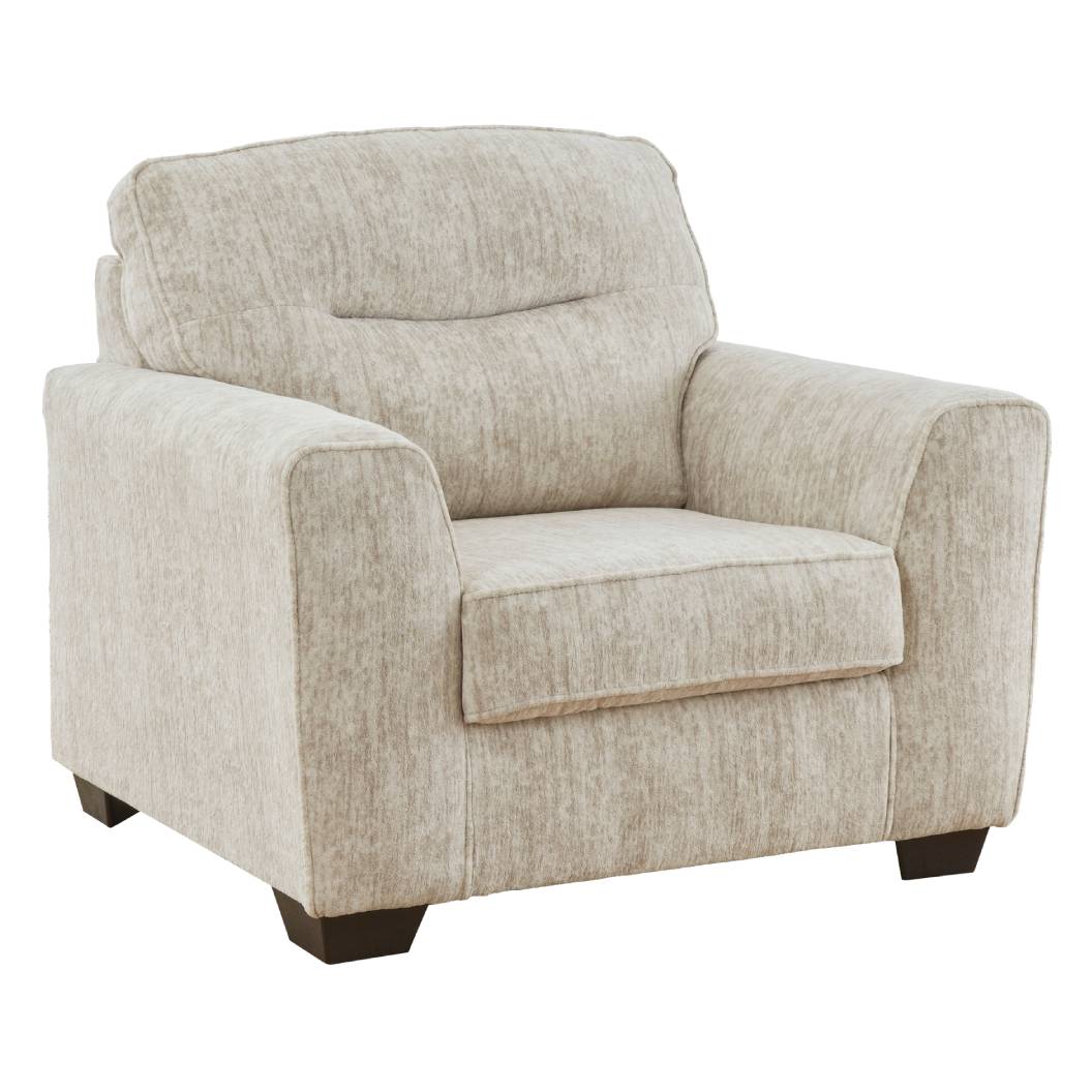 Fauteuil crème en tissu surdimensionné - Lonoke