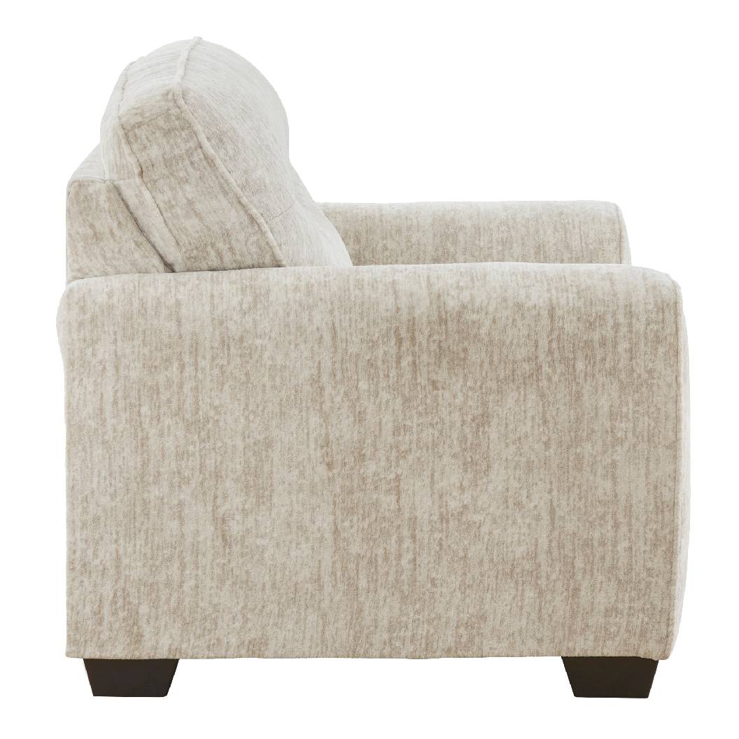 Fauteuil crème en tissu surdimensionné - Lonoke